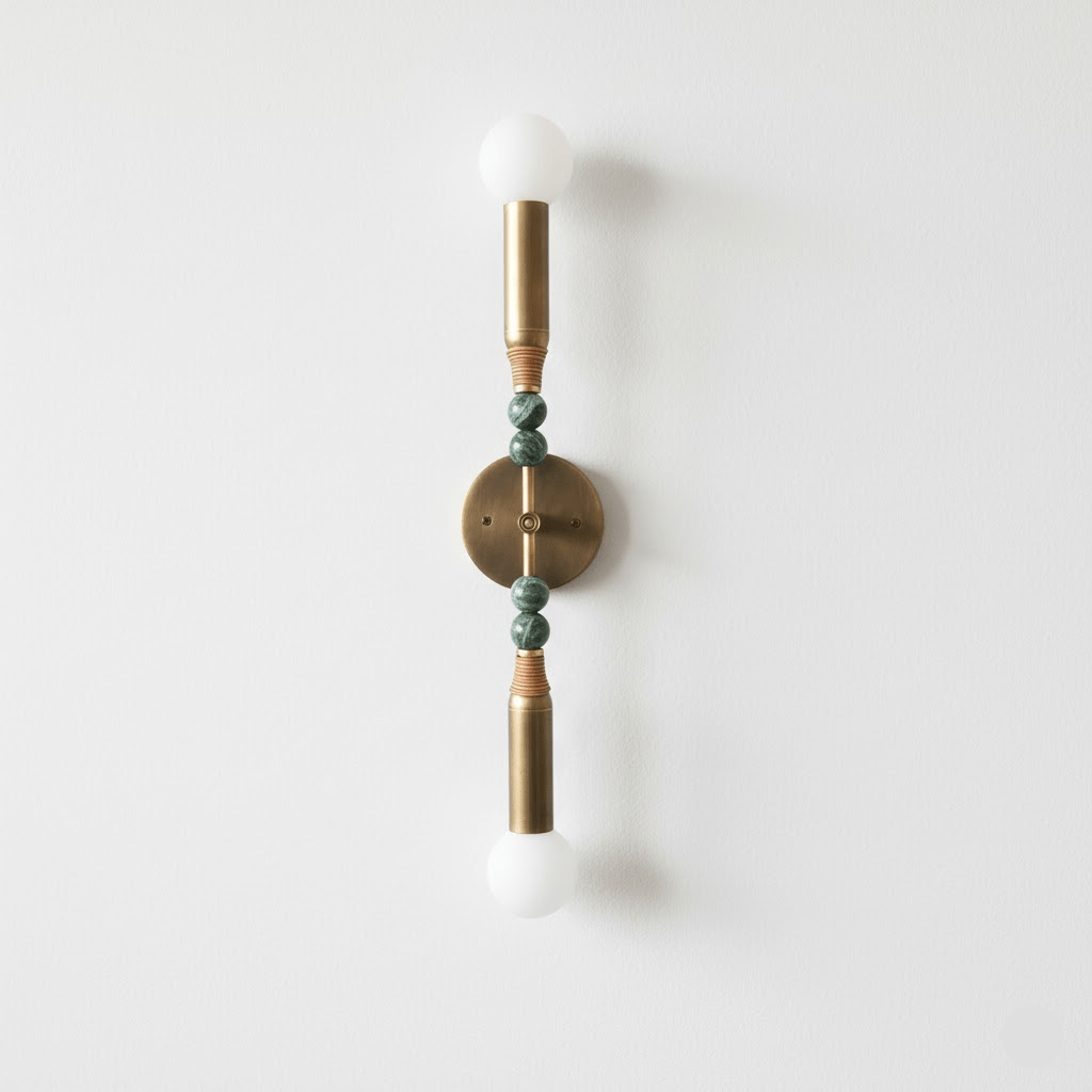 Marble Accent Wall Lamp with Adjustable Brightness