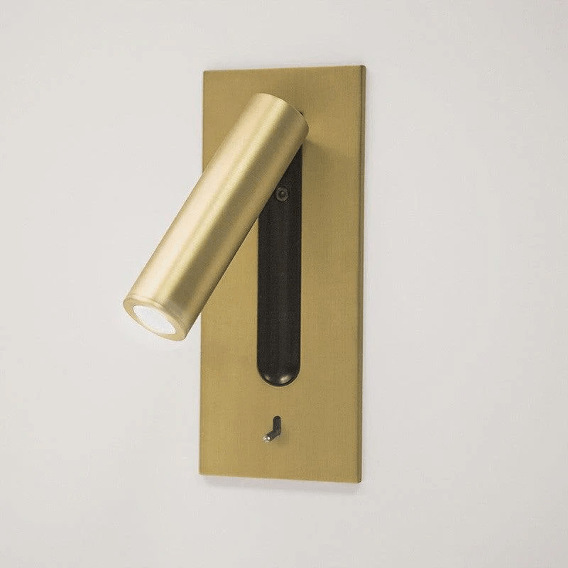 Folded Back Bedside Wall Lamp, Space-Saving Design — detail view