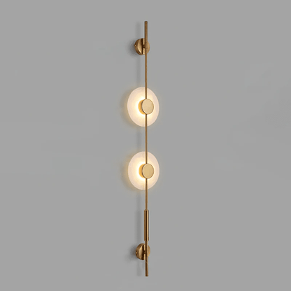 Alabaster Vertical Wall Sconce, Soft Glow — detail view