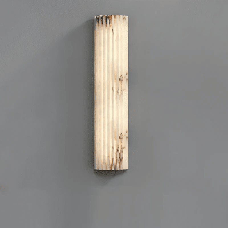 Alabaster Wall Light with Adjustable Brightness
