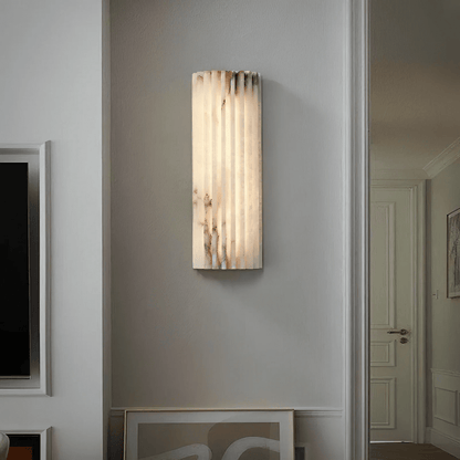Alabaster Wall Light with Adjustable Brightness