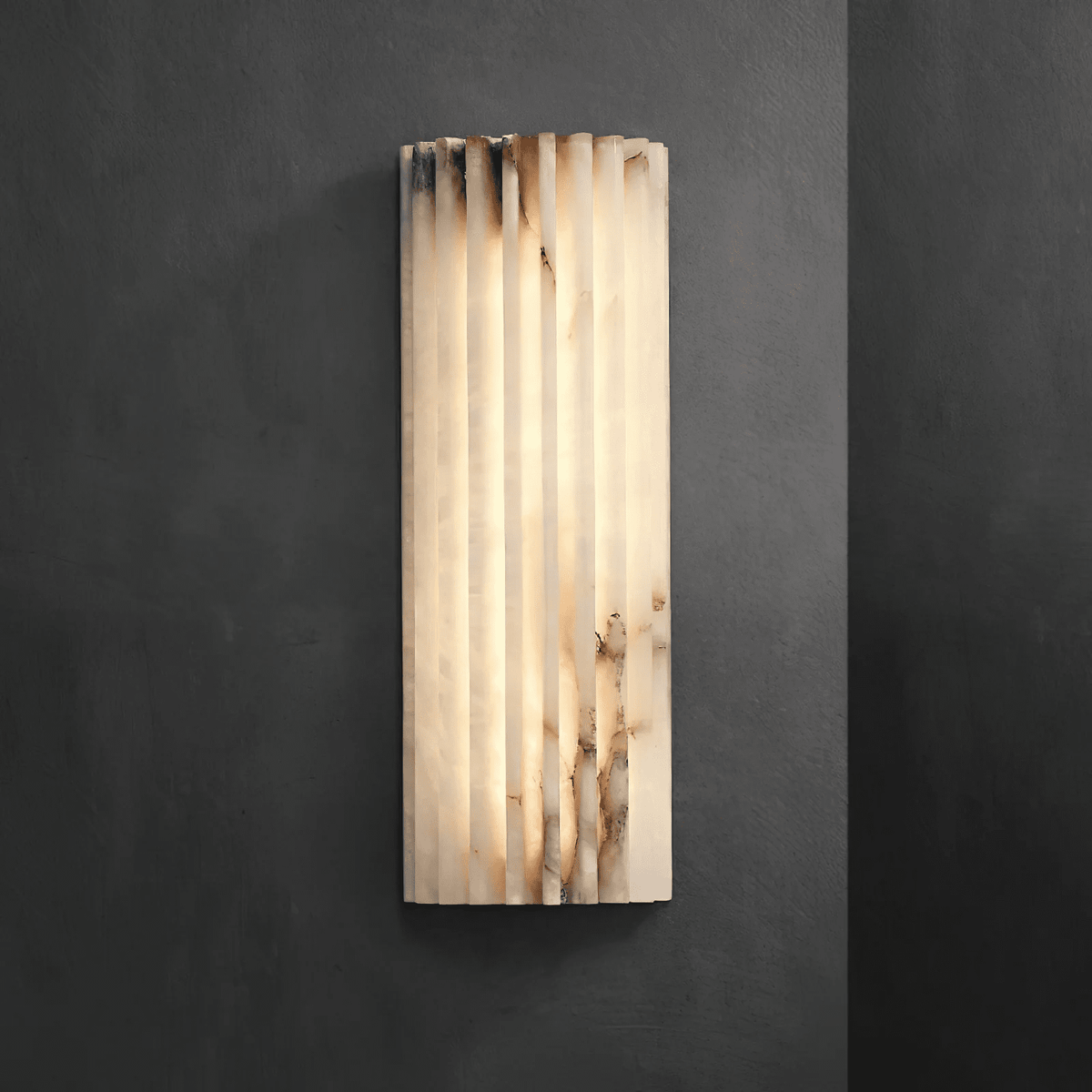 Alabaster Wall Light with Adjustable Brightness
