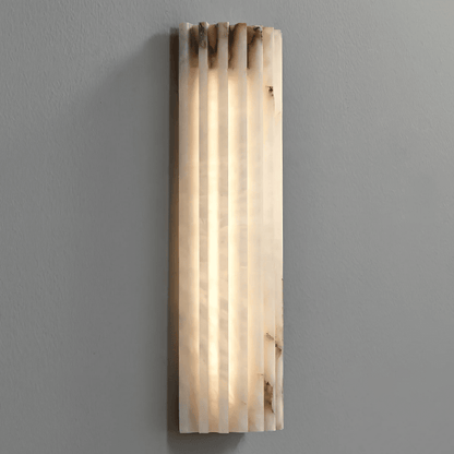 Alabaster Wall Light with Adjustable Brightness