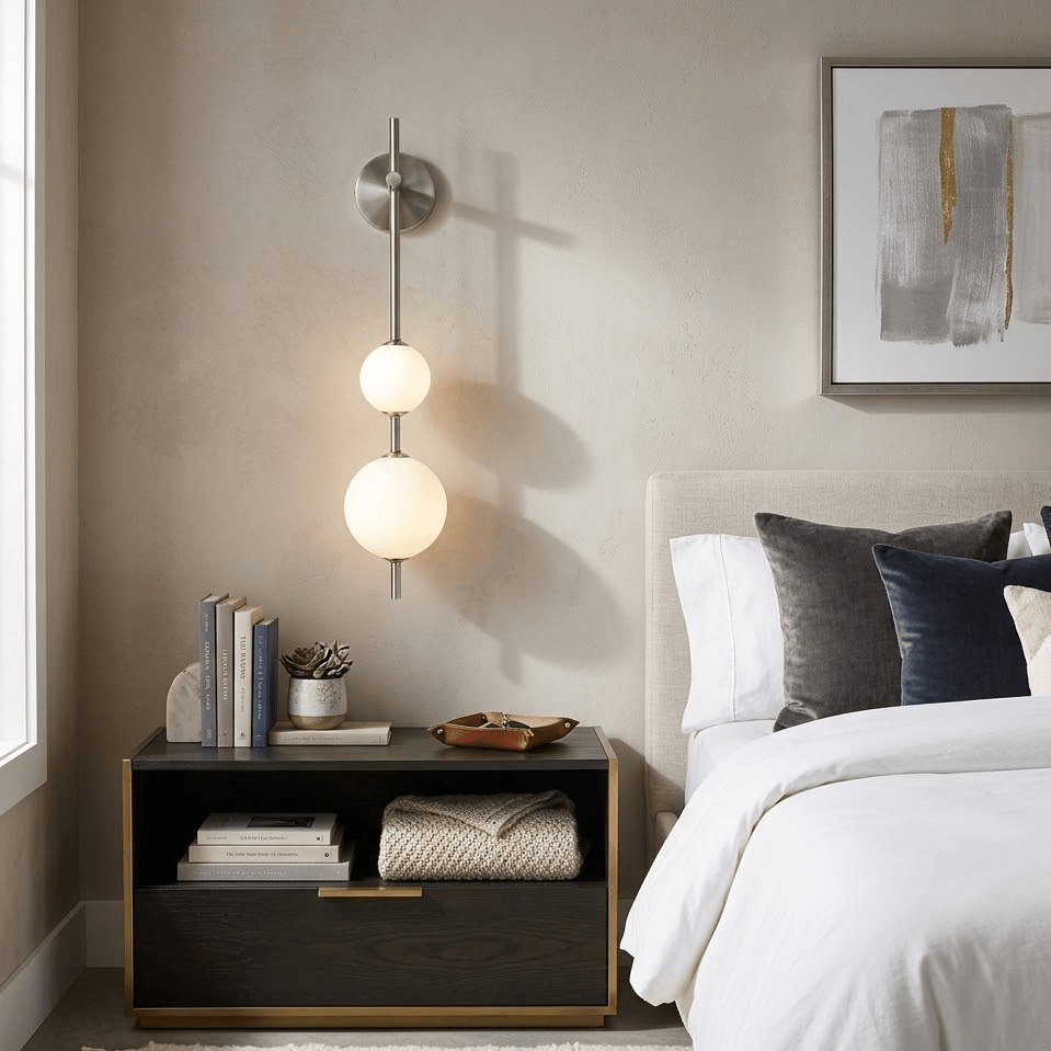 Vertical Globe Wall Lamp, Energy Saving