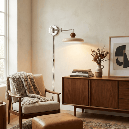 Plug-In Wall Lamp with Adjustable Brightness — front view