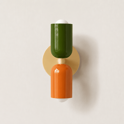 Double Wall Lamp, Vibrant Color Options