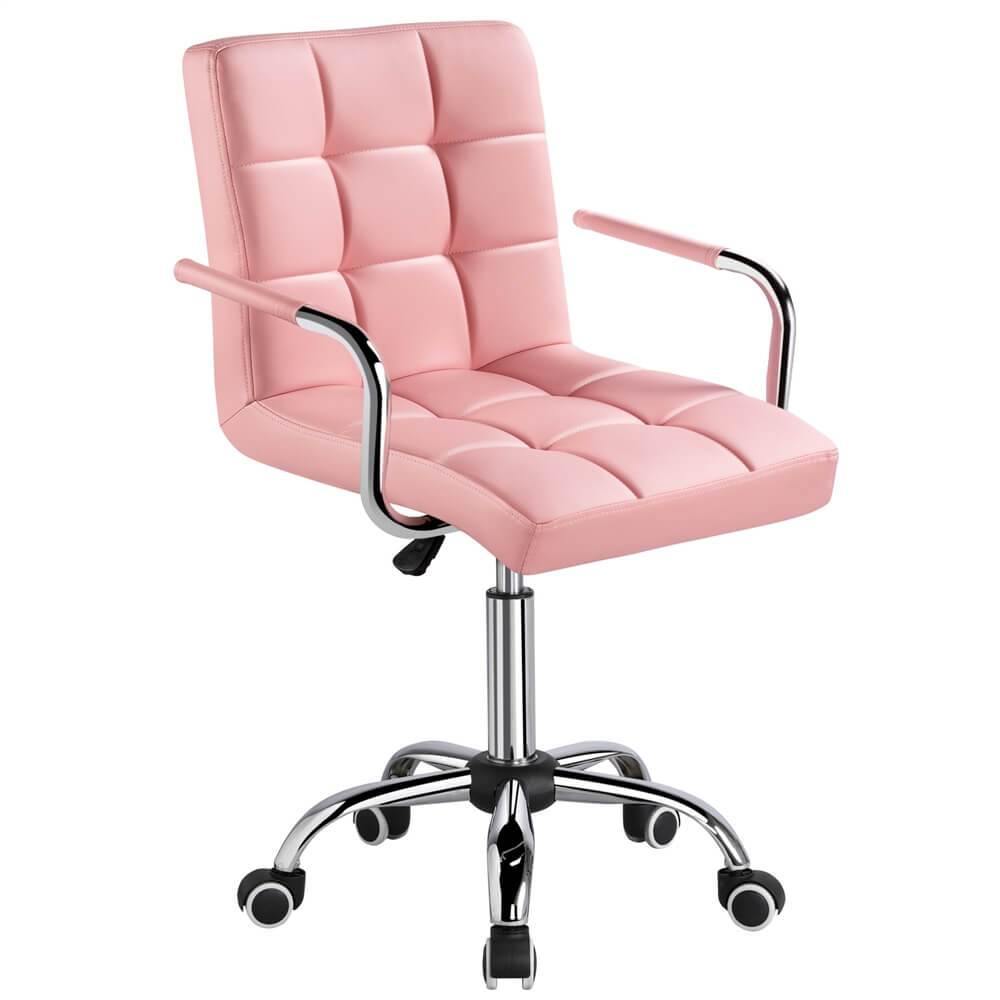 Modern PU Leather Office Chair with Adjustable Height & Armrests — alternate angle