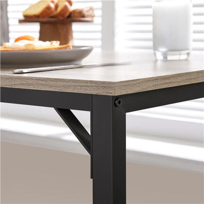 Counter Height Kitchen Table Set with 2 Bar Stools, Modern Design — lifestyle view