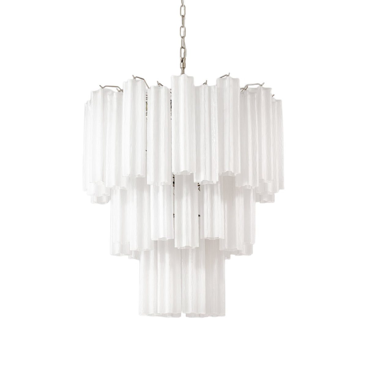 Frosted Glass Tubes Chandelier, Modern Design