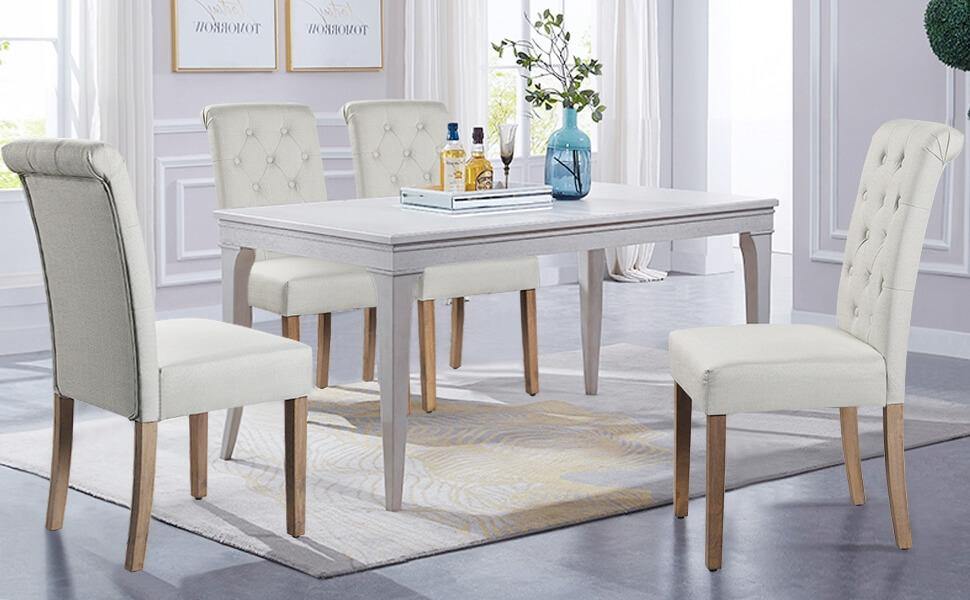 Dining Chairs Faux Leather Parsons Dining Chairs Position 15