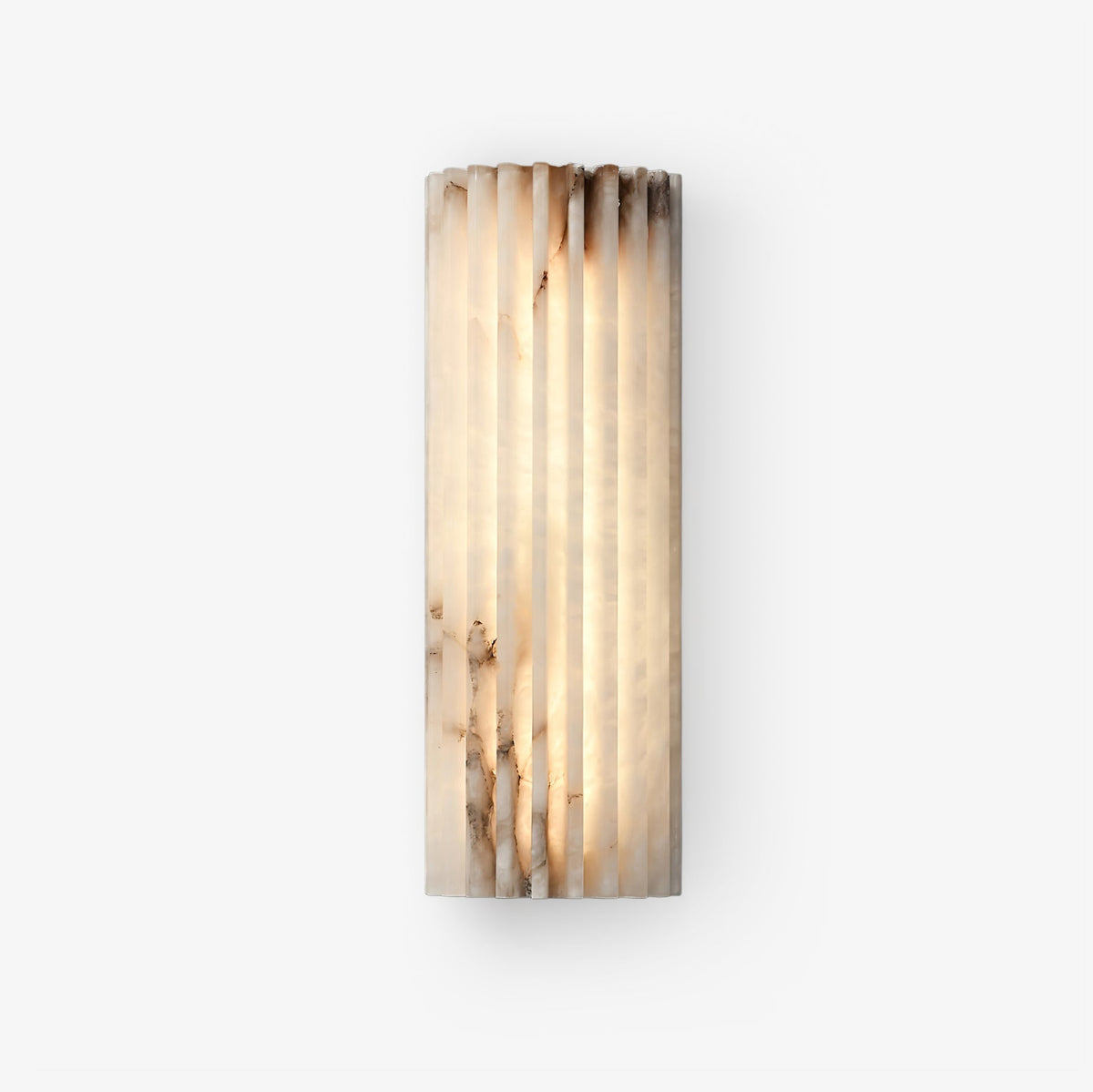 Alabaster Wall Light with Adjustable Brightness — front view