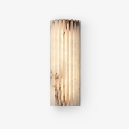 Alabaster Wall Light with Adjustable Brightness — front view