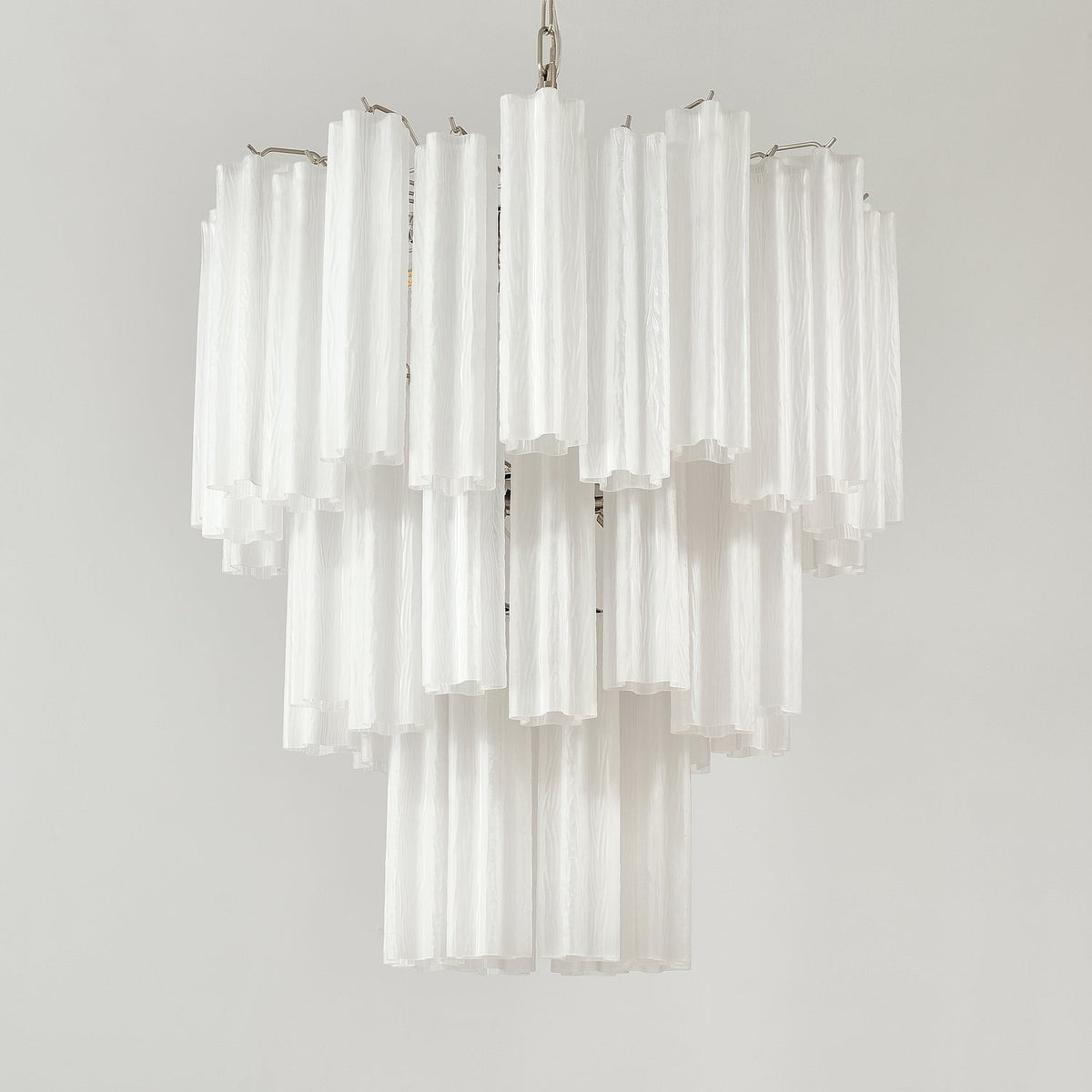Frosted Glass Tubes Chandelier, Modern Design