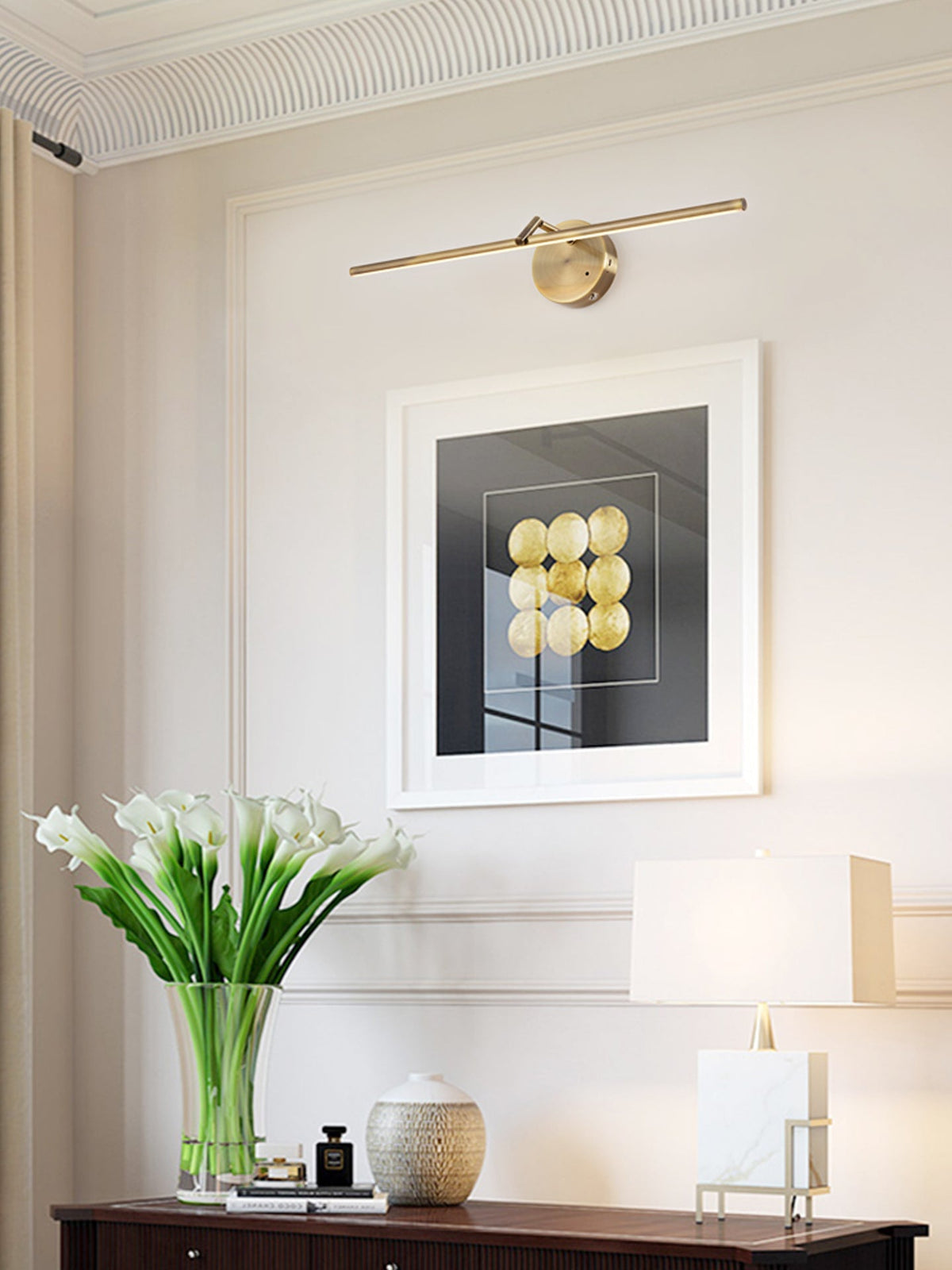 Slim Rechargeable Wall Light, Wireless Design
