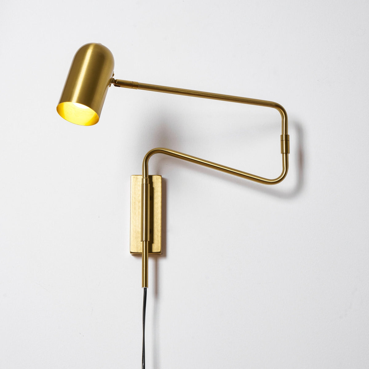 Adjustable Arm Wall Lamp with USB Charging