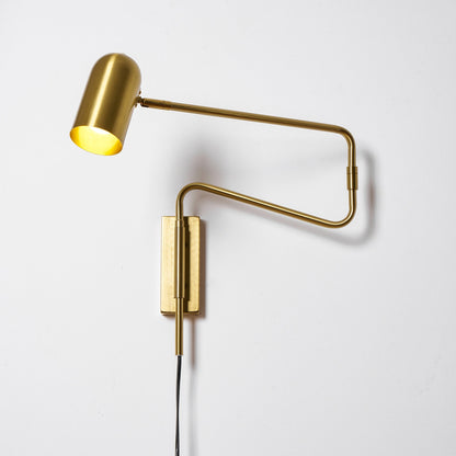 Adjustable Arm Wall Lamp with USB Charging