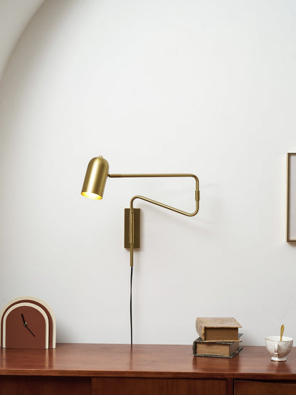 Adjustable Arm Wall Lamp with USB Charging