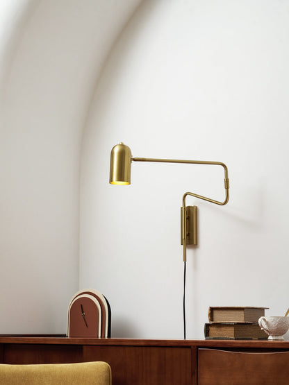 Adjustable Arm Wall Lamp with USB Charging