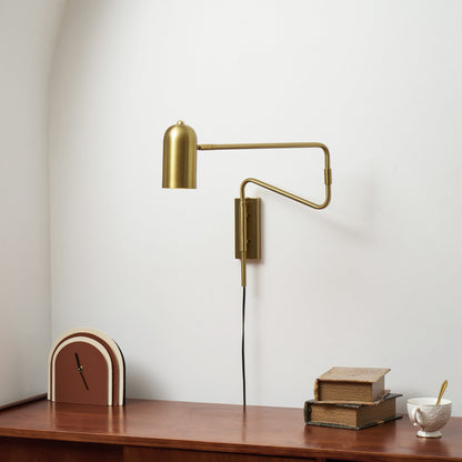 Adjustable Arm Wall Lamp with USB Charging