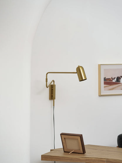Adjustable Arm Wall Lamp with USB Charging