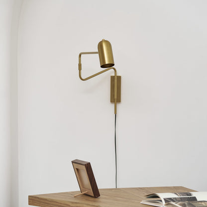 Adjustable Arm Wall Lamp with USB Charging