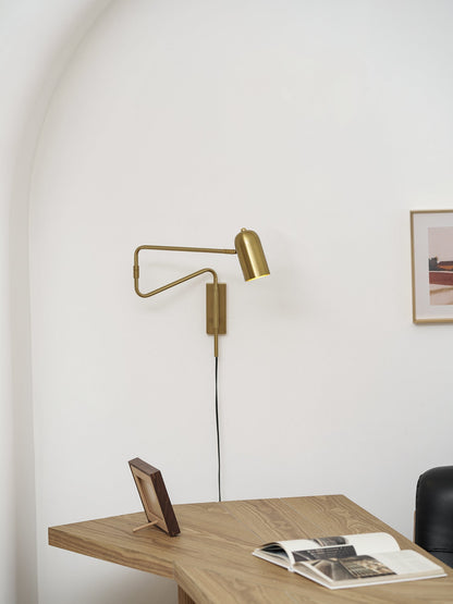 Adjustable Arm Wall Lamp with USB Charging