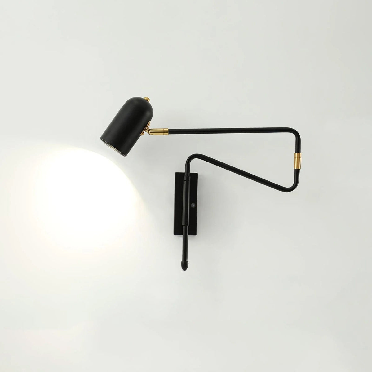 Adjustable Arm Reading Wall Lamp with Dimmable LED — alternate angle