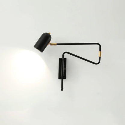 Adjustable Arm Reading Wall Lamp with Dimmable LED — alternate angle