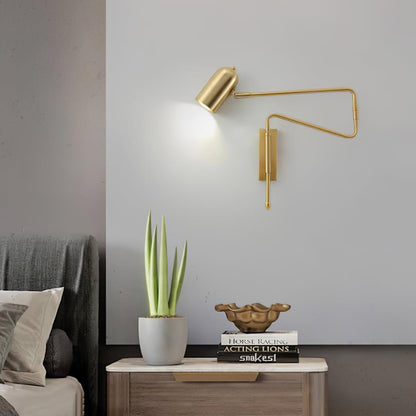 Adjustable Arm Reading Wall Lamp with Dimmable LED