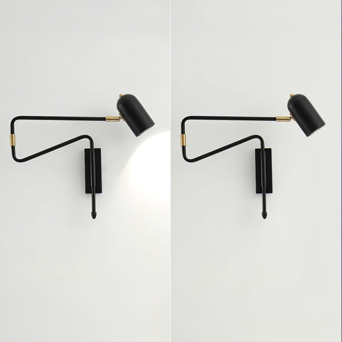 Adjustable Arm Reading Wall Lamp with Dimmable LED