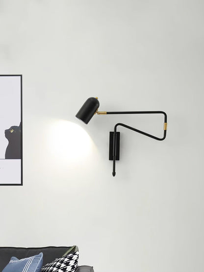 Adjustable Arm Reading Wall Lamp with Dimmable LED