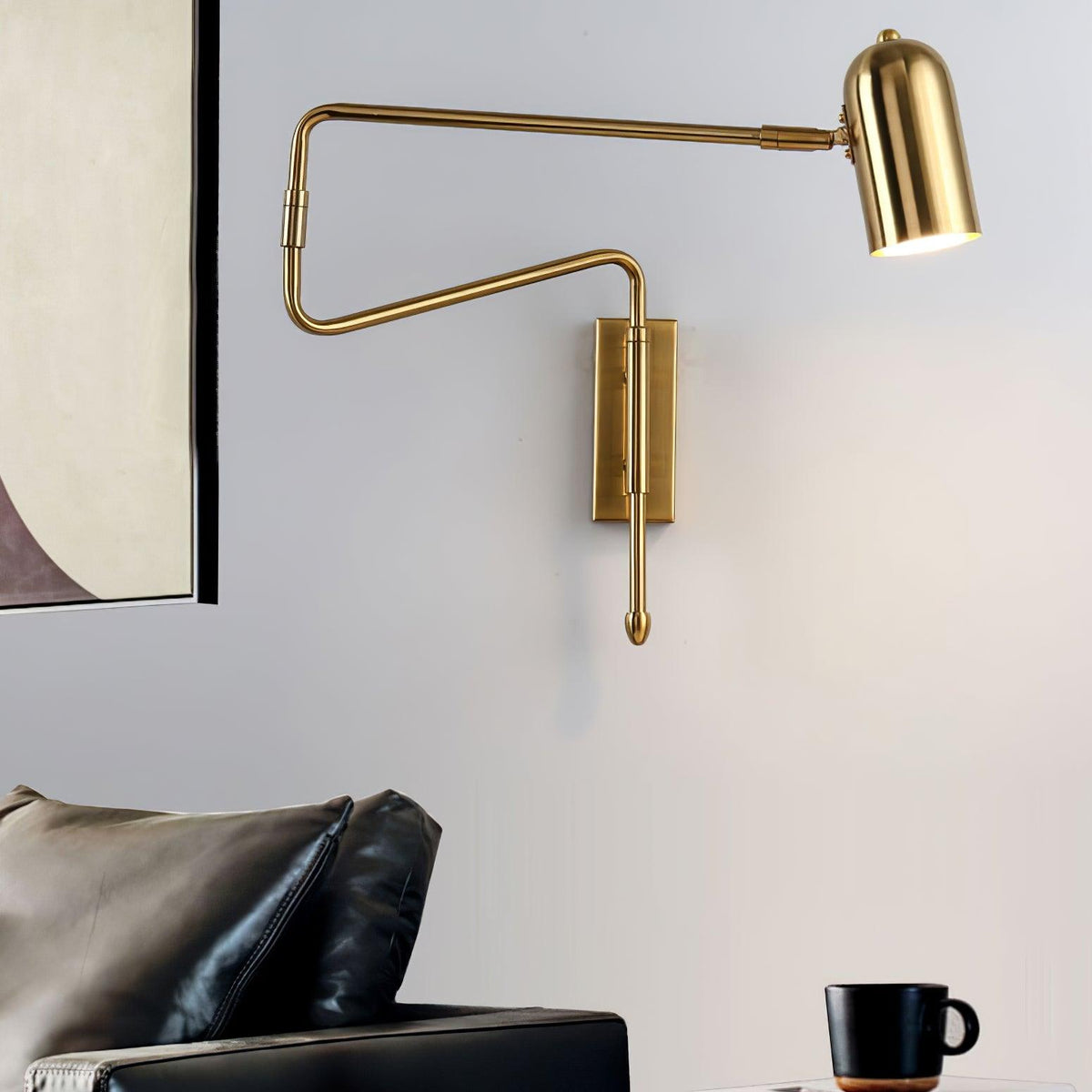 Adjustable Arm Reading Wall Lamp with Dimmable LED