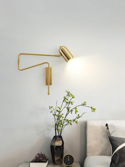 Adjustable Arm Reading Wall Lamp with Dimmable LED