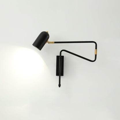 Adjustable Arm Reading Wall Lamp with Dimmable LED — detail view