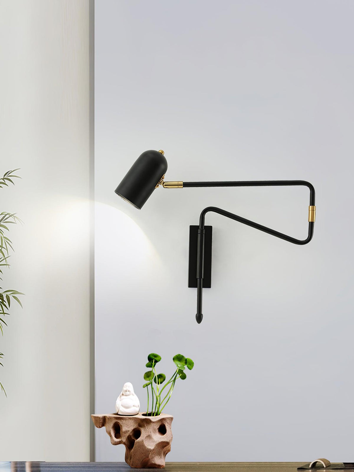 Adjustable Arm Reading Wall Lamp with Dimmable LED