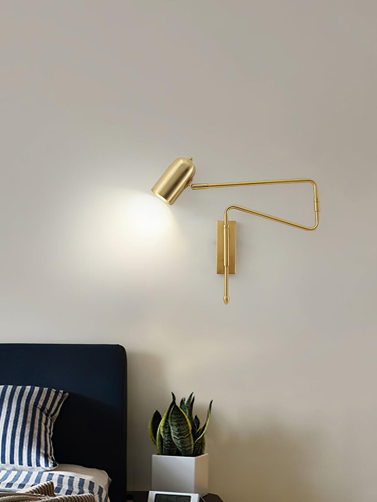 Adjustable Arm Reading Wall Lamp with Dimmable LED