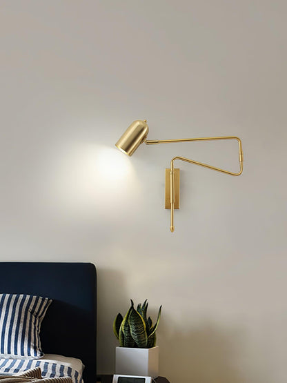 Adjustable Arm Reading Wall Lamp with Dimmable LED