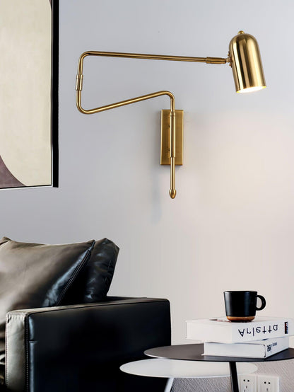 Adjustable Arm Reading Wall Lamp with Dimmable LED