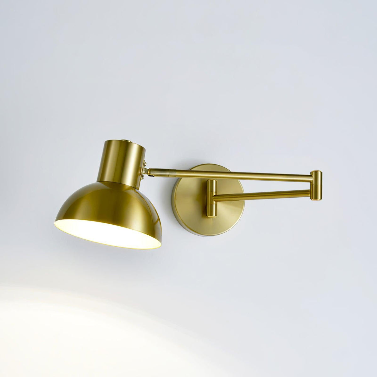 Adjustable Arm Reading Wall Lamp with Dimmable LED — lifestyle view