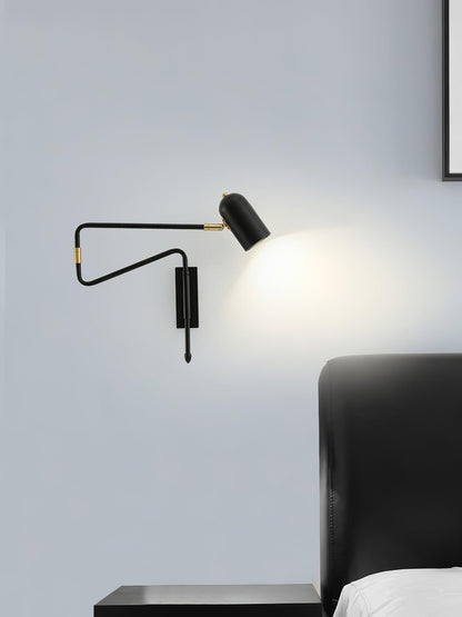Adjustable Arm Reading Wall Lamp with Dimmable LED