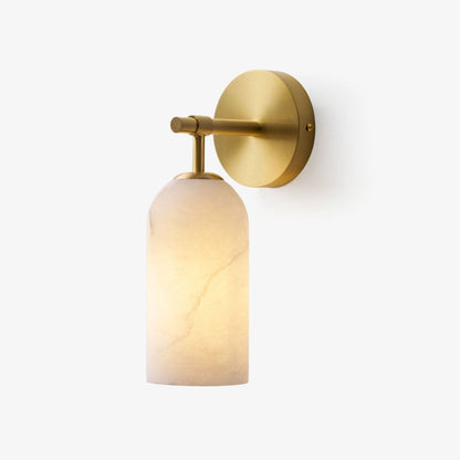 Pillar Alabaster Wall Sconce, Soft Ambient Light