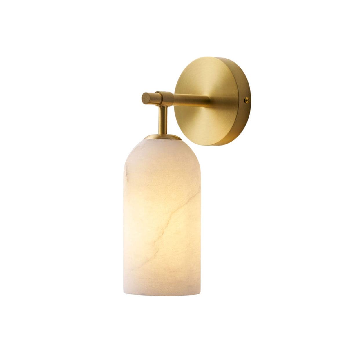 Pillar Alabaster Wall Sconce, Soft Ambient Light