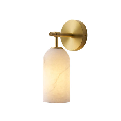 Pillar Alabaster Wall Sconce, Soft Ambient Light