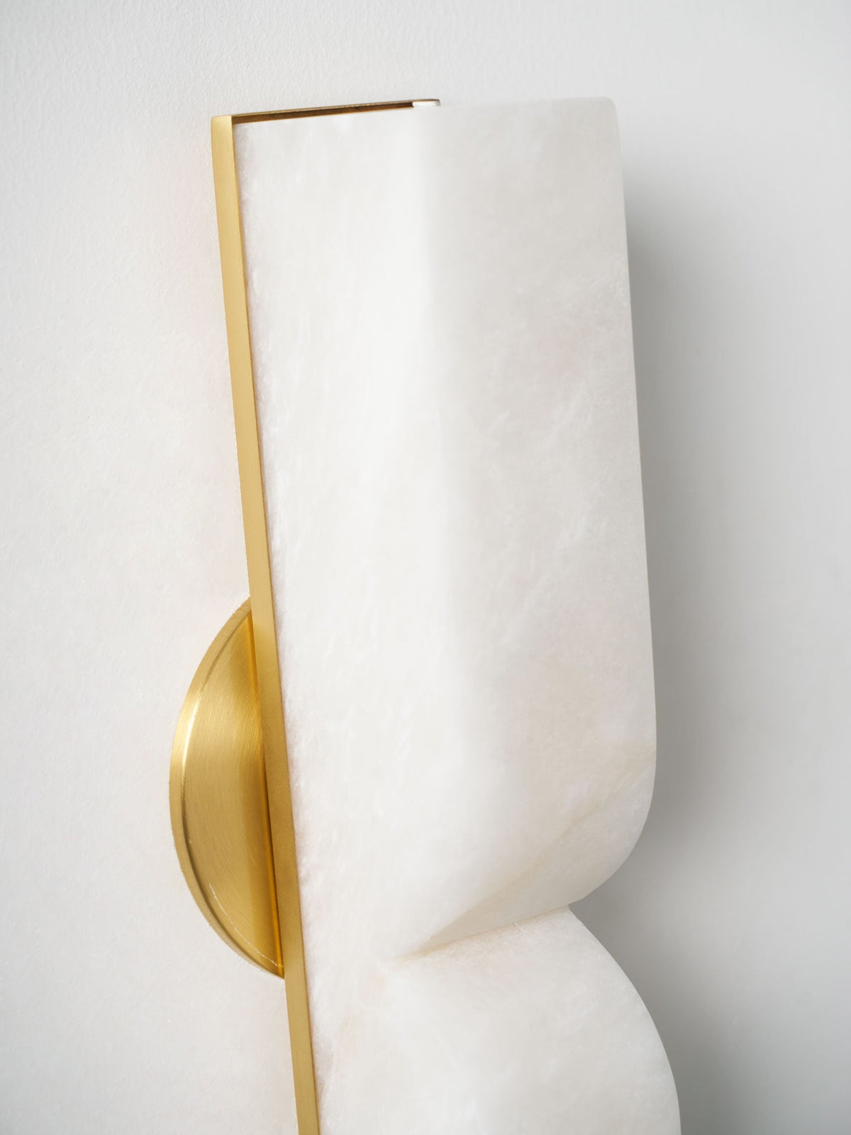Alabaster Wall Sconce with Adjustable Light Direction