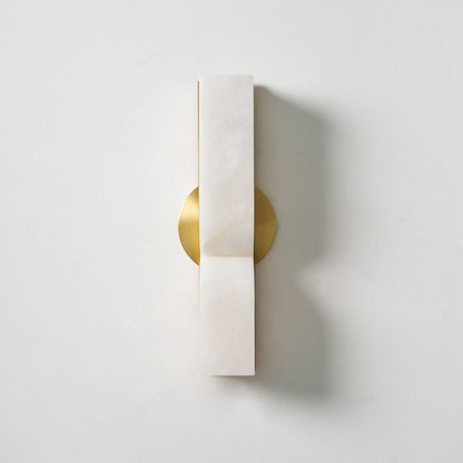 Alabaster Wall Sconce with Adjustable Light Direction