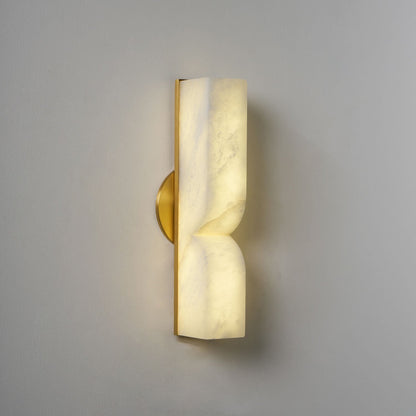 Alabaster Wall Sconce with Adjustable Light Direction