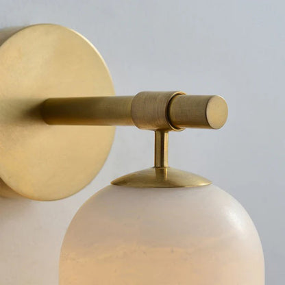 Pillar Alabaster Wall Sconce, Soft Ambient Light