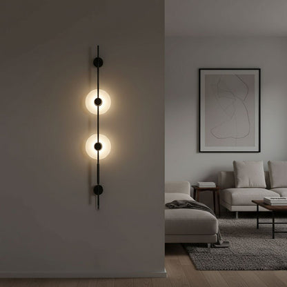 Alabaster Vertical Wall Sconce, Soft Glow