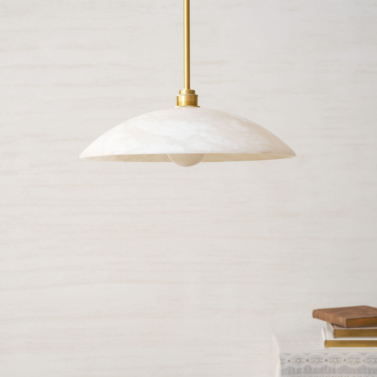 Alabaster Dome Pendant Lamp Position 46