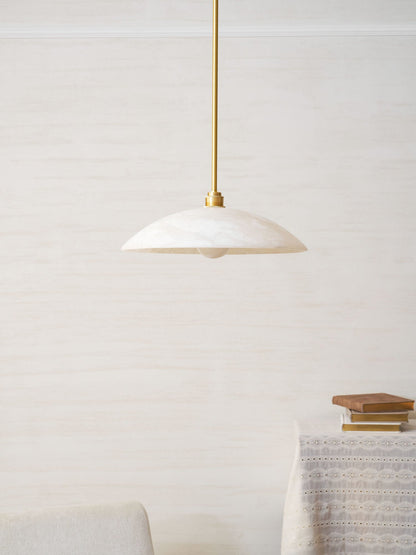 Alabaster Dome Pendant Lamp Position 45